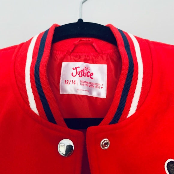 Red Retro Jacket for Kids - Picture 3 of 6